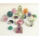 SELECTION OF SELKIRK AND OTHER GLASS PAPERWEIGHTS comprising three Selkirk glass paperweights, all