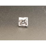 GOOD QUALITY LOOSE PRINCESS CUT DIAMOND approximately 0.83cts