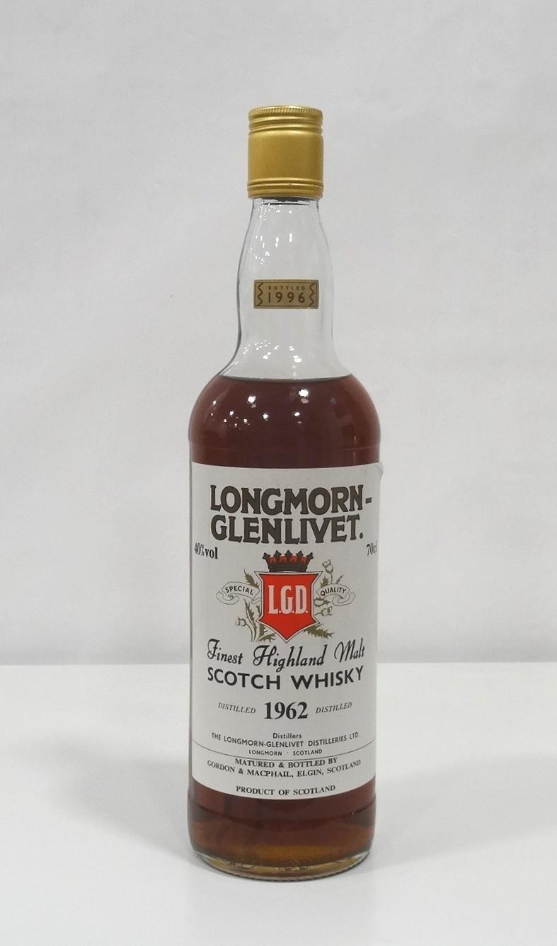 LONGMORN-GLENLIVET 1962 A beautifully rich-looking bottle of the Longmorn-Glenlivet 1962 Vintage