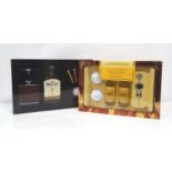 TWO GOLF AND WHISKY GIFT SETS comprising: one Bell's gift set containing flask of Bell's Blended