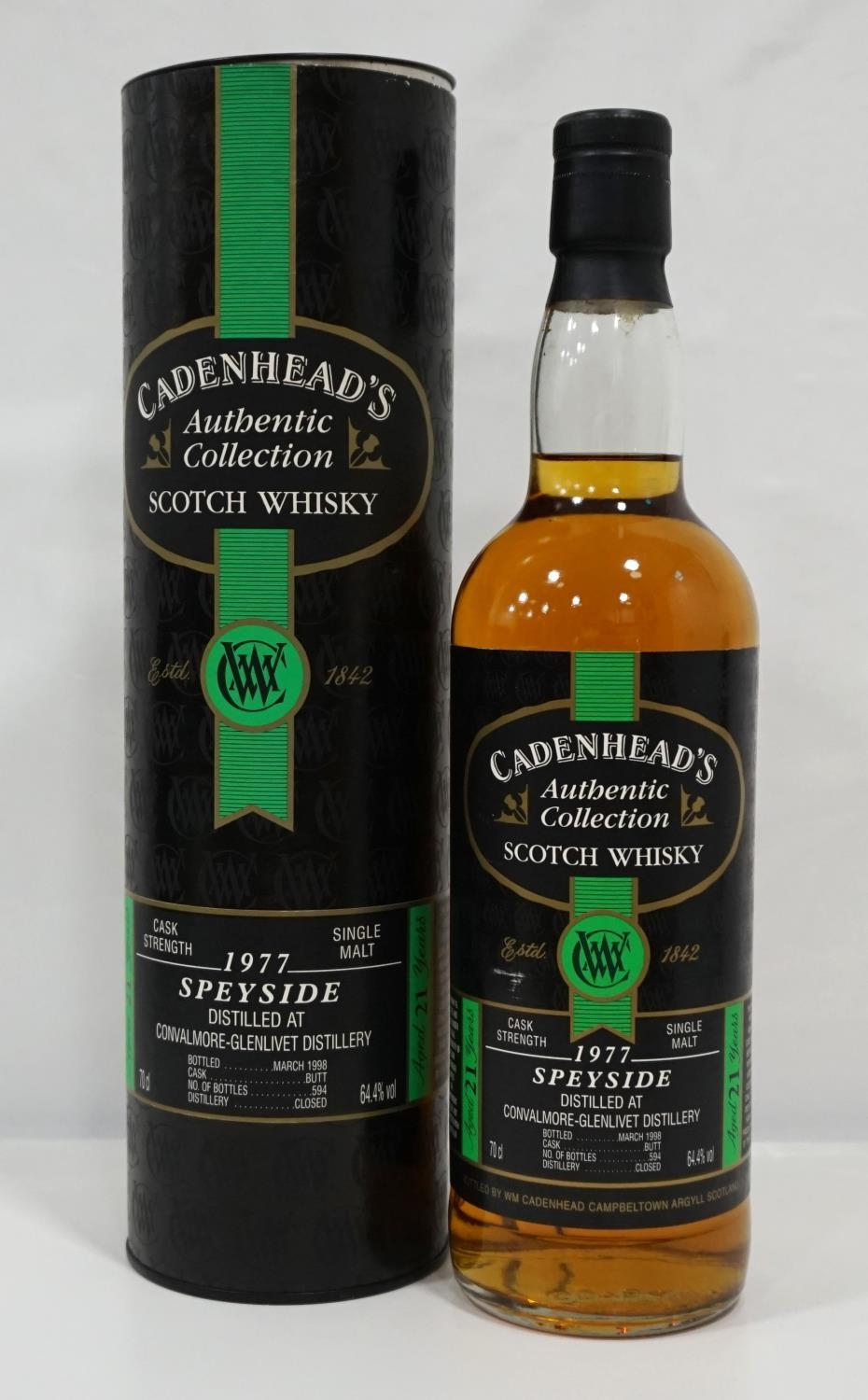 CONVALMORE-GLENLIVET 1977 - CADENHEAD'S Bottled by Cadenhead's as part of their Authentic