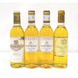 FOUR SMALL DESERT WINES A selection of four bottles of desert wines, comprising: one CHATEAU