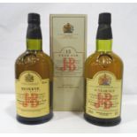 TWO J&B RESERVE 15YO A pair of bottles of the J&B Reserve 15 Year Old Blended Scotch Whisky. 2 x