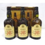 TRIO OF J&B RESERVE 15YO A boxed set of three bottles of the J&B Reserve 15 Year Old Blended