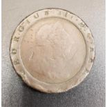 GEORGE III CARTWHEEL TWO PENCE COIN dated 1797