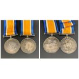 TWO GEORGE V 1914-1918 WAR MEDALS named to 2nd Lieutenant C. H. D'Eath and 501 DVR. P. Alexander.