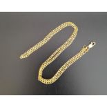 NINE CARAT GOLD CURB LINK NECK CHAIN 41cm long and approximately 2 grams