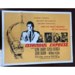 NINE 1960s BRITISH QUAD FILM POSTERS comprising 'Istranbul Express' (1968); 'Hot Millions' (1968);