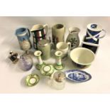 SELECTION OF CERAMICS including a John Beswick 'The Frenchmen', two West German pottery steins,