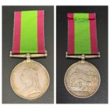 QUEEN VICTORIA AFGHANISTAN 1878-79-80 MEDAL named to 183 Trumpeter W. Moffat I/C. R. H. A. with