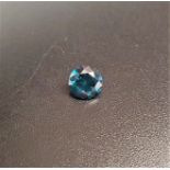 CERTIFIED LOOSE BLUE DIAMOND the ALGT certificate stating the diamond as a round brilliant cut