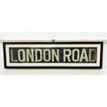 ORIGINAL GLASGOW CORPORATION LINEN TRAM DESTINATION BLIND - LONDON ROAD circa 1940s from the older