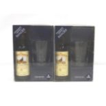 TWO FAMOUS GROUSE MINIATURE AND GLASS GIFT SETS A pair of Famous Grouse Blended Scotch Whisky