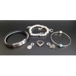 SELECTION OF FASHION JEWELLERY comprising a Links of London silver Sweetie bracelet with four