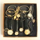 SELECTION OF LADIES AND GENTLEMEN'S MOSTLY VINTAGE WRISTWATCHES including Timex, Pallas Incabloc