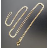 EIGHTEEN CARAT GOLD NECK CHAIN 66cm long and approximately 6 grams