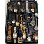 SELECTION OF LADIES AND GENTLEMEN'S WRISTWATCHES including Furla, Casio, Police, Citizen Eco-