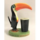 CARLTON WARE GUINNESS LAMP BASE depicting the Toucan and a pint of Guinness, 22cm high