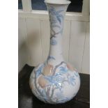 A FINE LLADRO VASE of bulbous form the white ground decorated with fruiting vines and flower heads