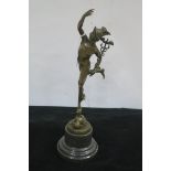 AFTER GIAMBO LOGNA A BRONZE FIGURE modelled as Hermes 43cm (h)