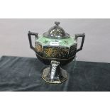 A GLAZED CHINA SAMOVAR,