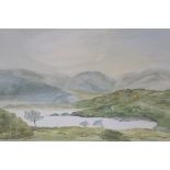 C.MAC.NAMARA Mountain and Lake Scene A watercolour Signed lower left 40cm x 48cm together with C.