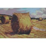 ROD COYNE THREE BALES A Colour Print Limited Edition 8/30 Signed in the margin 47cm x 67cm