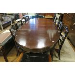 A SET OF NINE GEORGIAN DESIGN CHINESE CHIPPENDALE DINING CHAIRS each with a pierced ladder back and
