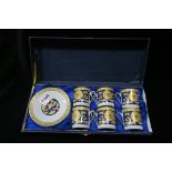 SIX COFFEE CANS encased together with six saucers (12) Ashford Collection
