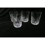 EIGHT WATERFORD CUT GLASS TUMBLERS