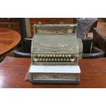 LATE 19TH EARLY 20TH CENTURY NATIONAL CASH REGISTERS COUNTER TOP RETAILER'S TILL the substantial