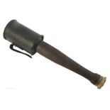 1914-1918 German inert stick grenade, a stielhandgranate on wooden handle, with belt clip,