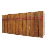 1799-1805 The Naval Chronicle, Twelve Volumes, published by Bunny & Gold, Shoe Lane, London,