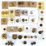 Collection of Irish livery and hunt buttons (50+) Butler,