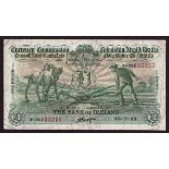Banknotes, Currency Commission Consolidated Banknote, 'Ploughman', The Bank of Ireland, One Pound,