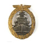 1939-1945 German Kriegsmarine High Seas Fleet Badge,