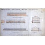 1892, Royal (Collins) Barracks Architectural drawings of the Esplanade.