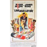 Cinema Poster, James Bond, Live and Let Die, United Artists, 1973,