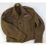 1939-1945 Ayrshire Yeomanry major's uniform tunics.