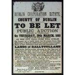 1883 Auction Notice, Castleknock, Co. Dublin.