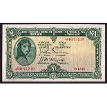 Banknotes, Central Bank of Ireland, 'Lady Lavery', One Pound, collection of 19, 1946-1959.