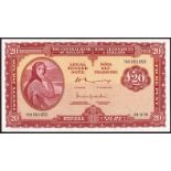 Banknotes, Central Bank of Ireland, 'Lady Lavery', Twenty Pounds, 24-3-76, 76X031287,