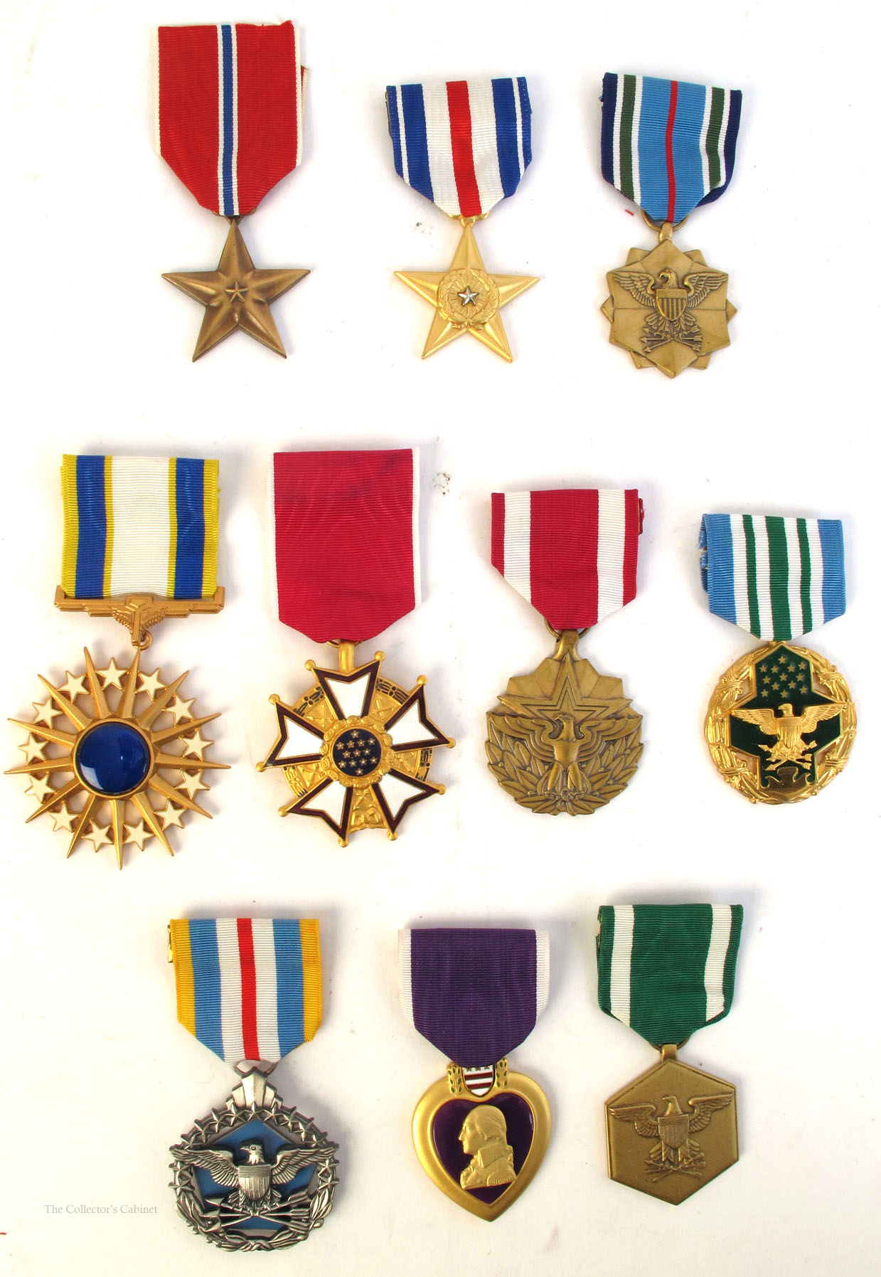 Collection of United States medals.