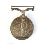 1857-1858 Indian Mutiny Medal. To John McCallum 1st Bombay European Fusiliers. Brooched.