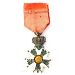 1814-1830 Legion d'Honneur, Restoration of the Bourbon Monarchy, chevalier's medal,
