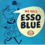 Esso Blue Parafin, a double-sided metal advertising wall sign,