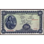 Banknotes, Central Bank of Ireland, 'Lady Lavery', Ten Pounds, 14-12-38, 09V049399,
