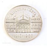 1916-1966 Rising commemorative silver medal by O'Connors; obverse, an image of the GPO; reverse,