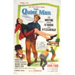 Cinema Poster, The Quiet Man, Republic, R-1957. Linen backed US One Sheet poster.