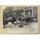 1916 Rising Daily Sketch photograph, "Soldiers holding a Dublin street".